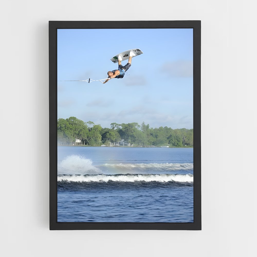 Poster Vol du Cerf-Volant – affiche Wakeboarding (vue 2)